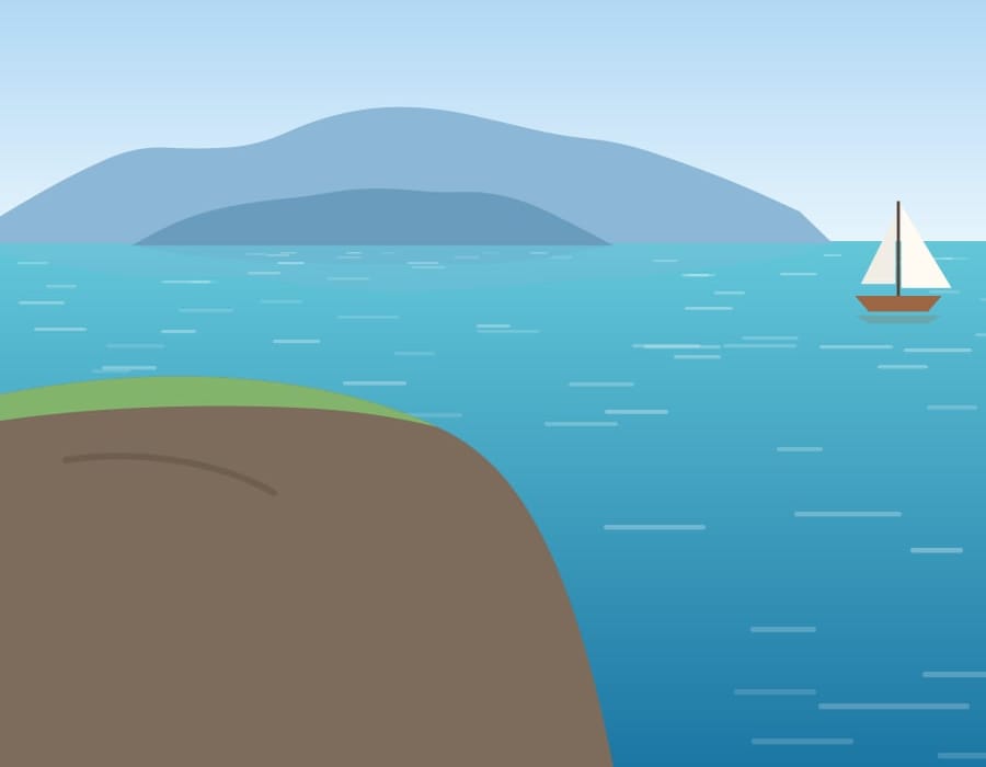 海边的小坡